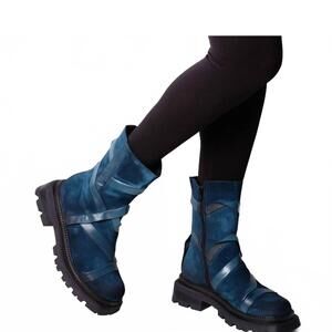 NEW PAPUCEI women's gamma boot in blue